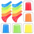 thumbnail image 2 of 10pcs Colorful Sports Use Cone Sturdy Football Game Cone Barricade Skating Road Cone for Training, 2 of 8