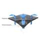 thumbnail image 5 of Sujetadores Fitness TFixol Azul S, 5 of 8