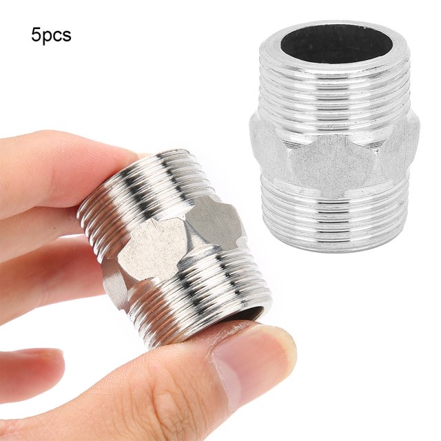 Connecteur Fileté, Raccord Mâle Hexagonal Stable, Haute Fiabilité pour la Plomberie de Matériel de Gaz