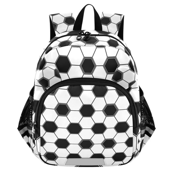 ALAZA Soccer Ball Geometric Mini Backpack School Bookbag Age 3-7 Medium
