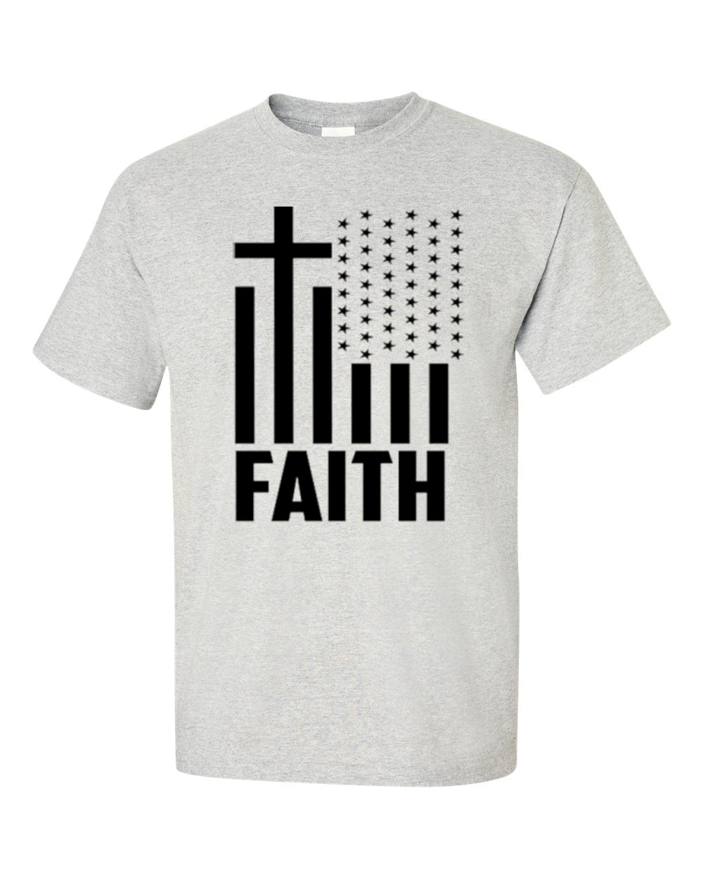 Christian Faith Flag Unisex Short Sleeve T-shirt-Ash-Medium - Walmart.com