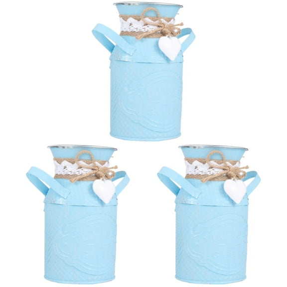 3 Pieces Vases for Decor Artificial Plants Succulent Pots Outdoor Decoration