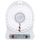 thumbnail image 2 of Ventilador USB portátil con batería y linterna, silencioso y potente ventilador de escritorio recargable para carga de teléfono, al aire libre, oficina, mochilero Ormromra 220286-1, 2 of 7