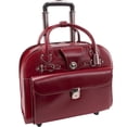 thumbnail image 1 of Maletín para portátil McKlein EDGEBROOK 15 en piel con ruedas, color rojo, 1 of 5