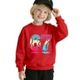 thumbnail image 5 of Tiijoy Toddler Girls Sweatshirt -Lined Comfy Crew Neck Shirt Pullover, Sizes 4-5T, 5 of 5
