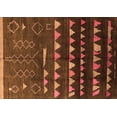 thumbnail image 1 of Ahgly Company Indoor Rectangle Solid Orange Modern Area Rugs, 6' x 9', 1 of 4