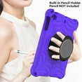 thumbnail image 5 of Durable Silicone Case for 7.9-Inch Apple iPad Mini (5th Generation) & iPad Mini 4/3/2/1 Tablet - Shockproof Protective Stand Cover with Hand Holder /Adjustable Shoulder Strap (Purple), 5 of 6
