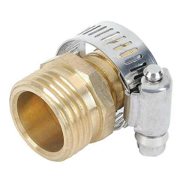 Expert Gardener HeavyDuty Metal MaleEnd Garden Hose Mender 3/4" & 5/8