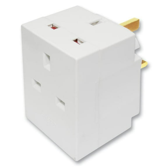 MASTERPLUG - 3 Way fused Mains Adaptor
