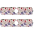 thumbnail image 2 of Coolnut Flowers Lavender Sink Splash Guard for Faucet 2 Packs Faucet Absorbent Mats, Summer Purple Faucet Handle Drip Catcher Quickly Drying Mat for Kitchen Counter Bathroom, 30"x5.5" RV, 2 of 7