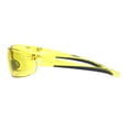 thumbnail image 3 of ANSI Z87.1 Warp Around Mens Shatterproof Safety Glasses U6 S Yellow Lens, 3 of 3