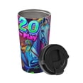 thumbnail image 2 of Yiaed Neon Free Play Print Stainless Steel Coffee Mug -Vacuum Insulated Coffee Tumbler - Leakproof Travel Mugs Insulated for Hot & Cold Drinks, 2 of 8