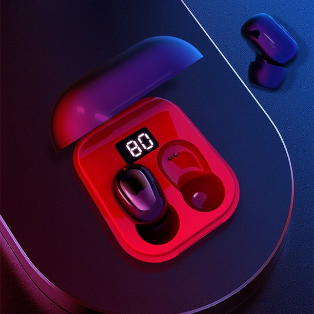 Twowood auricular TWS X10 Bluetooth compatible con Bluetooth V5.0 LED Estéreo digital en oreja Auriculares auriculares para Xiaomi