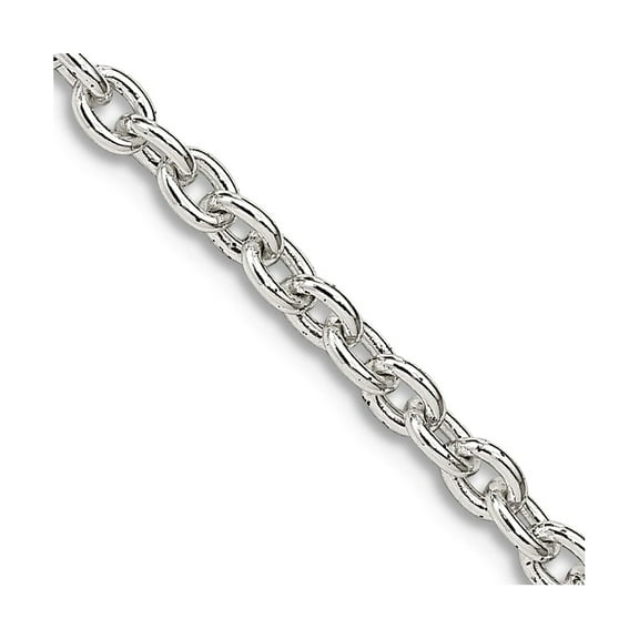 925 Sterling Silver Solid Polished 2.75mm Cable Chain Necklace 20 Inch Lobster Claw Chain Necklace for Women and Men