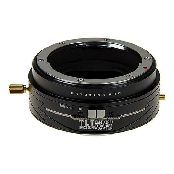 Fotodiox TLTROKR-OM35-FXRF Tilt & Shift Lens Mount Adapter for Olympus Zuiko Fuji Camera Body