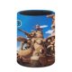 thumbnail image 3 of Sandland-theme Cylinder Pen Holder Pencil Organizer with Flannel Lining PVC Leather Material Cardboard Base for study work 10*8CM, 3 of 6