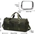 thumbnail image 5 of Petit Sac de Sport pour Femmes avec Compartiment pour Chaussures à Poche Mouillée Sac de Voyage Fourre-Tout Sac de Cabine Sac de Nuit Sac de Fin de Semaine pour Femmes, 5 of 5