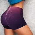 thumbnail image 2 of Sikiie Thunderstorm Violet Purple Print Workout Shorts Women Scrunch Butt Gym Shorts Seamless High Waist Tummy Control Yoga Biker Athletic Shorts, 2 of 5