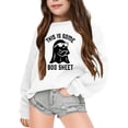 thumbnail image 2 of Hoodie for Girls 7-8 Girl's Hoodie Long Sleeve Soft Sweatshirt Graphic Hoody Kids Cute Pullovers Top Clothes for Girls Z0D-White, 6-7 Years, 2 of 6