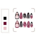 thumbnail image 5 of KUFptva Almond Press on Nails Glossy Fake Nails Stick on Nails in 12Size 24Pcs French Nails Tips for DIYS Nails Art Decorations, 5 of 7