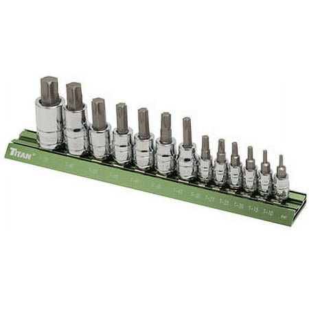 UPC: 0802090161223 | Titan 16122 13 Piece Torx Bit Set