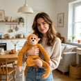 thumbnail image 4 of Tong Long Arm Monkey Stuffed Animal Soft Huggable For Kids Cute Design Perfect For Children Toddlers Birthday, 4 of 6