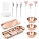 thumbnail image 1 of Juego de 23 cuencos para mezclar mascarillas faciales, ideal como recuerdo de fiesta o para salón de belleza. Oro rosa, 1 of 6