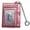 #06 Card Holder - Burgundy, variant on Genuine Leather Slim Minimalist Front Pocket Wallets with Metal Chain, Credit Card Holder ID Badge Case, RFID Blocking - Card Holder ONLY