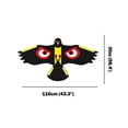 thumbnail image 3 of Lttoisl Large Big-Eyed Eagle Kite, 1.130m Line Outlet Bird Scarer, Realistic Plaid Cloth Hawk Design, Effective Crop Protection, Support Front Simulation Flying Bird Kite, 3 of 8