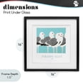 thumbnail image 4 of Stupell Industries Traditional Paradise Alley Seagull Gathering Black Framed Print Under Glass, 16 x 16, by Jadei Graphics, 4 of 8