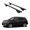 Black, variant on ERKUL Roof Rack Cross Bars for Acura MDX 2014-2020 | Aluminum Crossbars with Anti Theft Lock for Rooftop | Compatible with Flush Rails - Silver