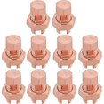 thumbnail image 1 of 10PCS Solid Copper Split Bolt Connector,Ground Wire Clamp-6AWG, 1 of 5
