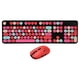 thumbnail image 2 of Combo De Teclado Y Mouse, Teclado Punk Retro De Modo Inalámbrico 2.4G Ampliamente Utilizado Para El Hogar, 2 of 7