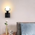 thumbnail image 2 of Aplique de pared LED para interiores, lámpara de pared moderna, lámpara de metal vintage E27 para sala de estar, dormitorio, pasillo, escalera, camino, 2 of 5