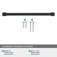 thumbnail image 4 of Amerock Faraday 10-1/16 inch (256mm) Center-to-Center Matte Black Cabinet Pull, 4 of 6