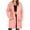 Pink, variant on Fartey Womens Long Fleece Zip Up Jacket Oversized Long Sleeve Hooded Coat with Pockets Fashion Winter Solid Color Coats