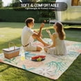 thumbnail image 4 of Teal Red Coastal Outdoor Rug 6x9 Ft - Reversible Patio Rug Outdoor Camping Rugs, Jellyfish Nautical Beach Coral Starfish Indoor Outdoor Area Rugs, Non-Slip Outdoor Carpet Runner for Deck/Porch, 4 of 8