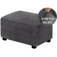 thumbnail image 1 of Housses Extensibles pour Repose-Pieds Rectangulaire Protecteur de Repose-Pieds Housse de Rangement pour Ottoman, 1 of 11
