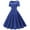 Blue, variant on Tejiojio Women Clothes Women Short Sleeve 1950s Housewife Evening Party Prom Dress