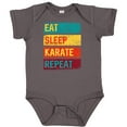 thumbnail image 3 of Inktastic Eat Sleep Karate Repeat Boys or Girls Baby Bodysuit, 3 of 5