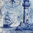 thumbnail image 5 of Orinice  Nautical Sailboat Shower Curtain Sets for Bathroom Lighthouse Compass Anchor Decorative Bath Curtain Polyester Fabric Waterproof Bathroom Curtain with  60x72, 5 of 7
