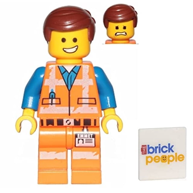 Minifigura LEGO The Movie 2 Emmet sonriente y asustado