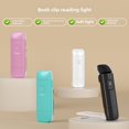 thumbnail image 3 of CE Certified USB Rechargeable Eye-Care Clip-On Reading Lamp: Portable Foldable Pocket Book Light with Modern Minimalist Design for On-the-Go Reading, Compact & Lightweight Nightstand Lamp (Cyan), 3 of 6