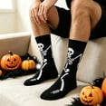 thumbnail image 2 of ZHOGXU Cozy Kids Halloween Cartoon Print Crew Socks For Boys And Girls Soft Warm Socks Running,Athletic, 2 of 4