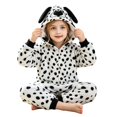 thumbnail image 3 of YunPes Boys & Girls Flannel Animal Onesie Cozy Warm Ears Hood Jumpsuit Halloween Carnival Party Cute Festival Clothes 18M-10Y, 3 of 5