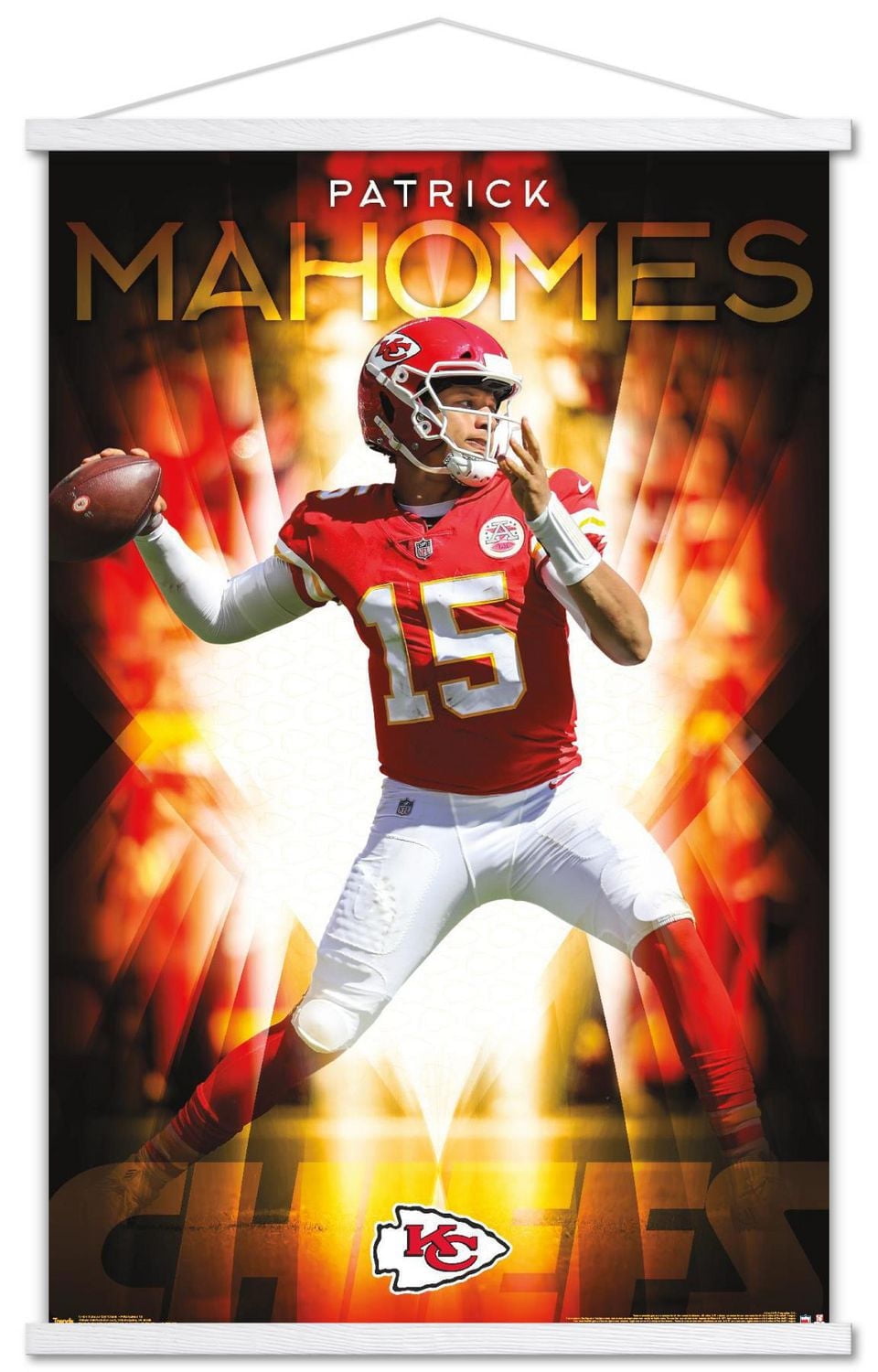 NFL Kansas City Chiefs - Patrick Mahomes II 18 Wall Poster