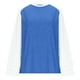 thumbnail image 5 of Top corto,Blusa informal de manga 3/4 para mujer, cuello redondo, estampado, mezcla de poliéster y elastano, corte holgado para estar en casa, sopatenor, 5 of 8