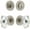 Satin Nickel, variant on Viaggio Clomhmsta_Combo_234 Motivo Solid Brass Single Cylinder Keyed Entry Door Knob Set