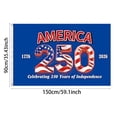 thumbnail image 3 of Win s Way USA 250th Anniversary Flag 1776-2026 American Independence Celebration Banner, 3 of 6