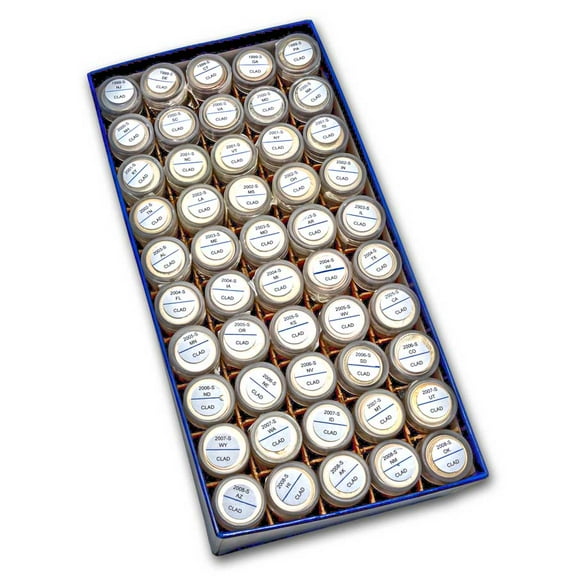 1999-S 2008-S 50 State Quarter Proof Rolls Complete Set (Clad)
